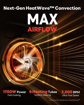 Beelicious Pro HeatWave Convection delivers even heat