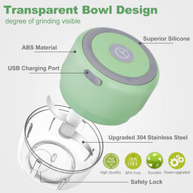 Beerfingo grinder's transparent chamber shows grinding progress for precise texture.
