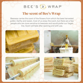 Gift-ready Bee's Wrap packaging for a sustainable kitchen gift