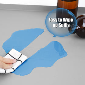 BeesVo under-sink mat smooth surface for stable placement and easy cleaning.