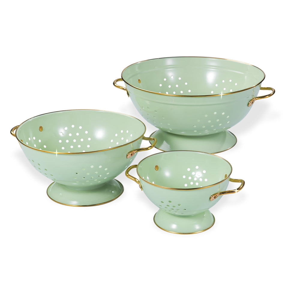 BeFare 1qt colander in green for quick pasta draining.