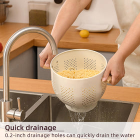 BeFare large-capacity colander handles pasta, vegetables, and fruit efficiently