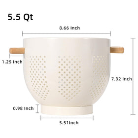 BeFare colander with stable base stays put during rinsing