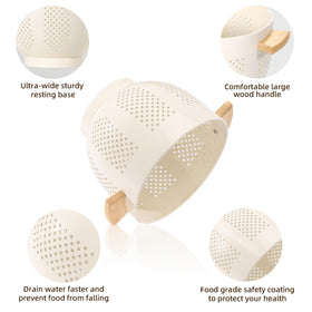 BeFare kitchen strainer with drain holes promotes quick drainage