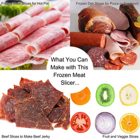 Befen upgraded stainless steel meat cutter showing durable construction.