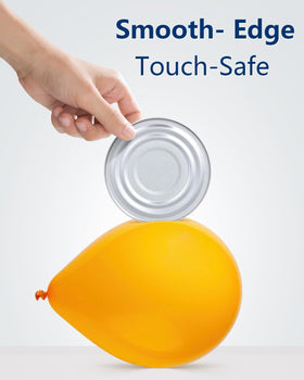 Befumly smooth edge cutting leaves a safe, tidy can rim.