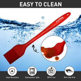 Begonia brush highlights dense bristles for even sauce coverage.