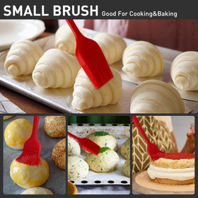 Begonia silicone brush labeled dishwasher-safe for easy cleaning.