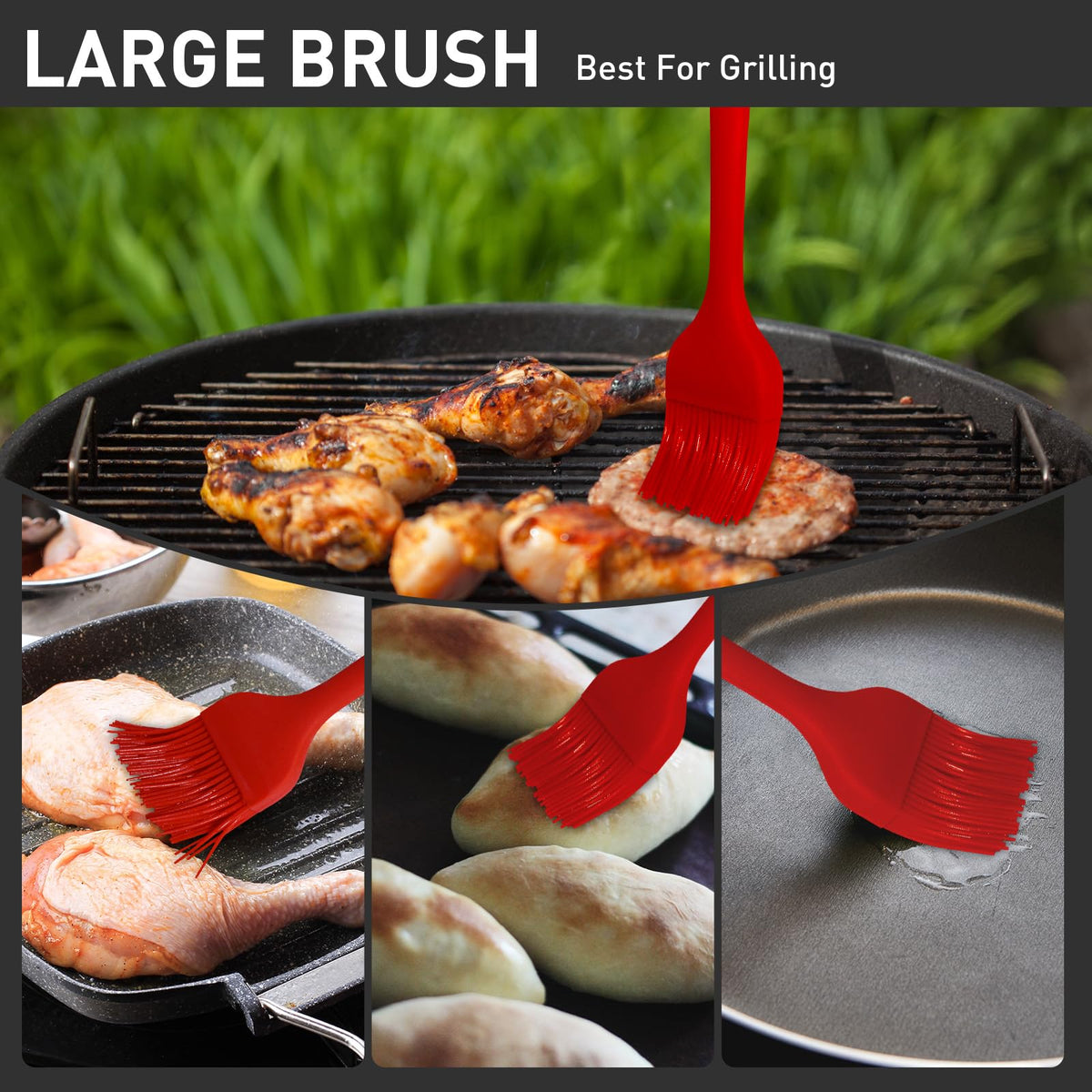 Begonia brush emphasizes stainless steel core for durability.