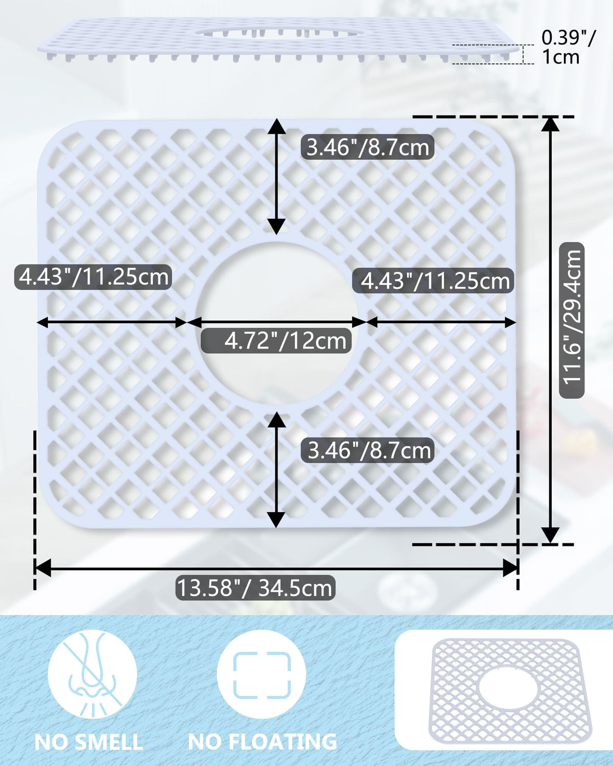 BEHOK heat-resistant mat doubles as a trivet for hot pots.