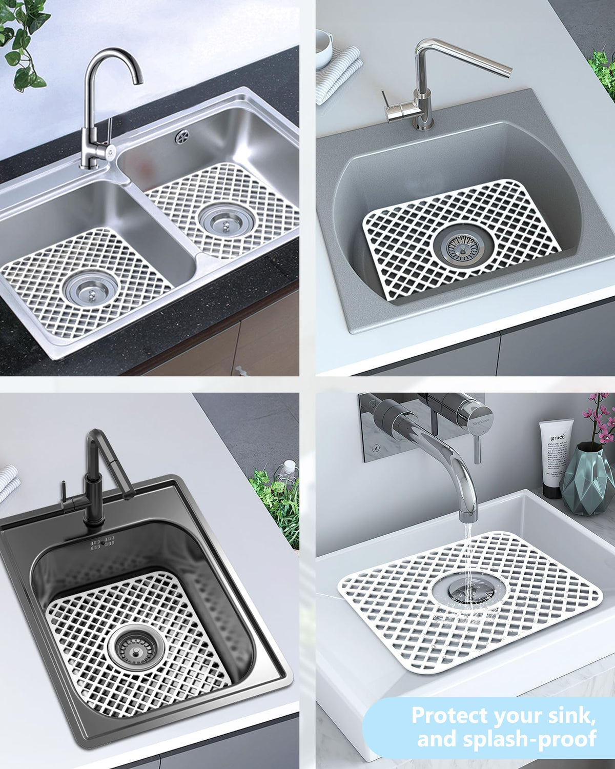 BEHOK silicone sink protector adds a sleek modern look to kitchens.