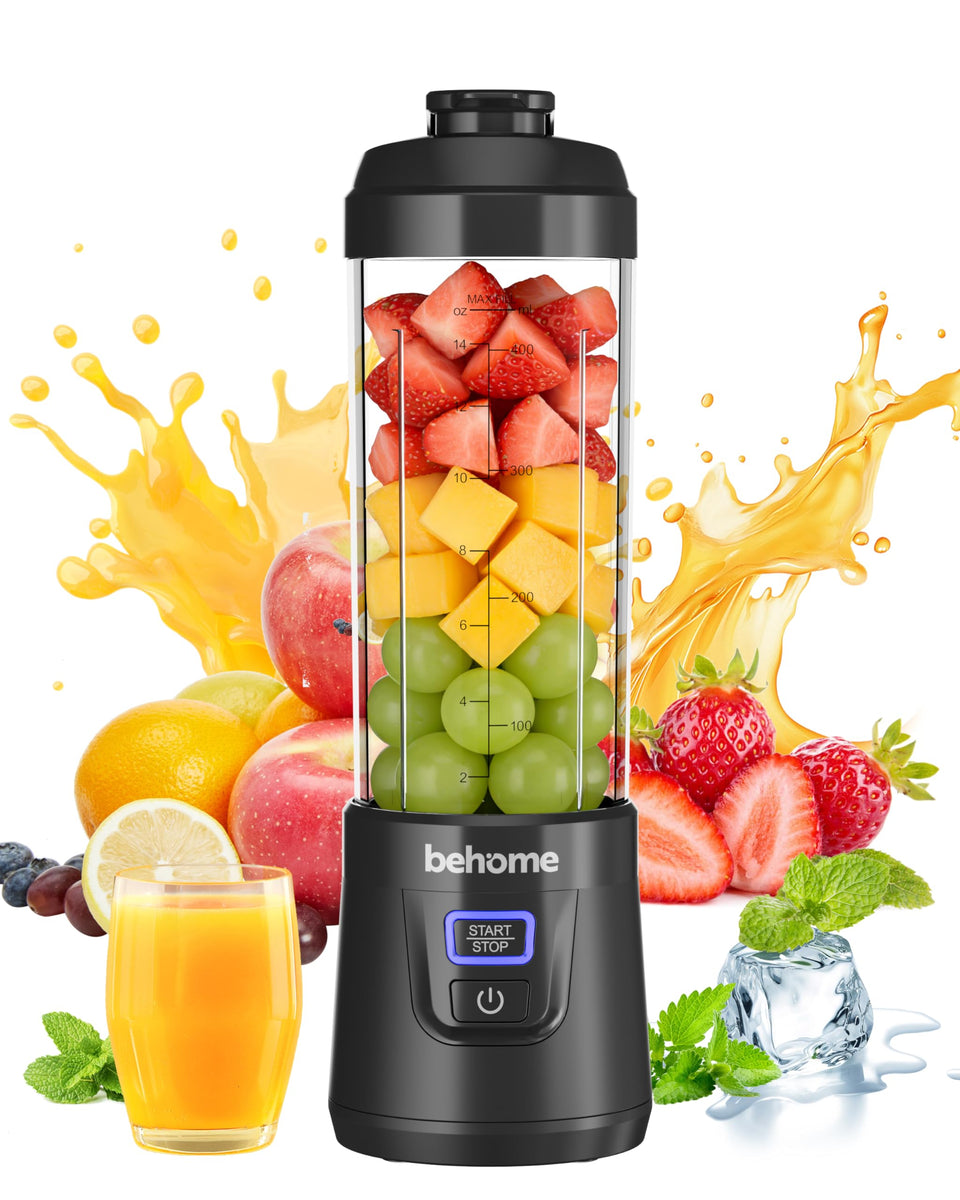 Behome portable blender base with powerful motor for quick smoothies.