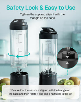 Behome blender lid and sip lid prevent spills during commutes.