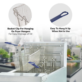 Bei Cheng rust-resistant fryer baskets simplify cleanup after busy service periods.
