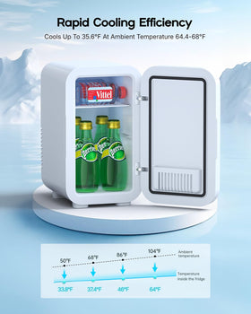 BEICHEN mini fridge removable compartments prevent cross-odor between items.