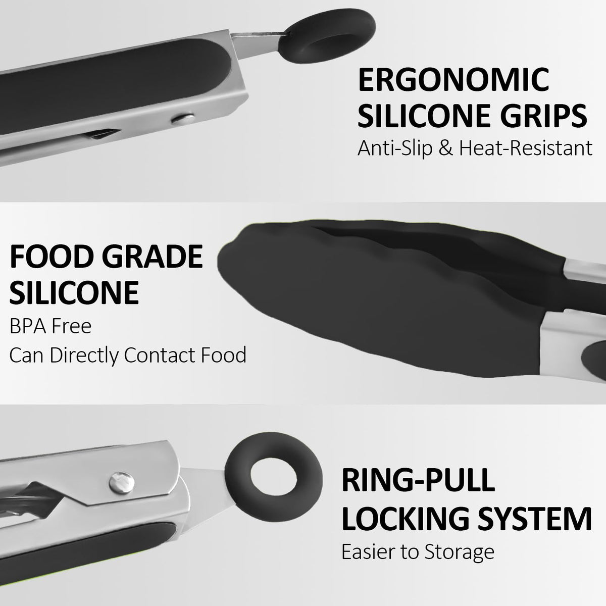 Beieverluck BPA-free silicone tips protect cookware and prevent scratches