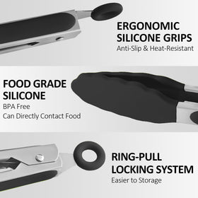 Beieverluck BPA-free silicone tips protect cookware and prevent scratches