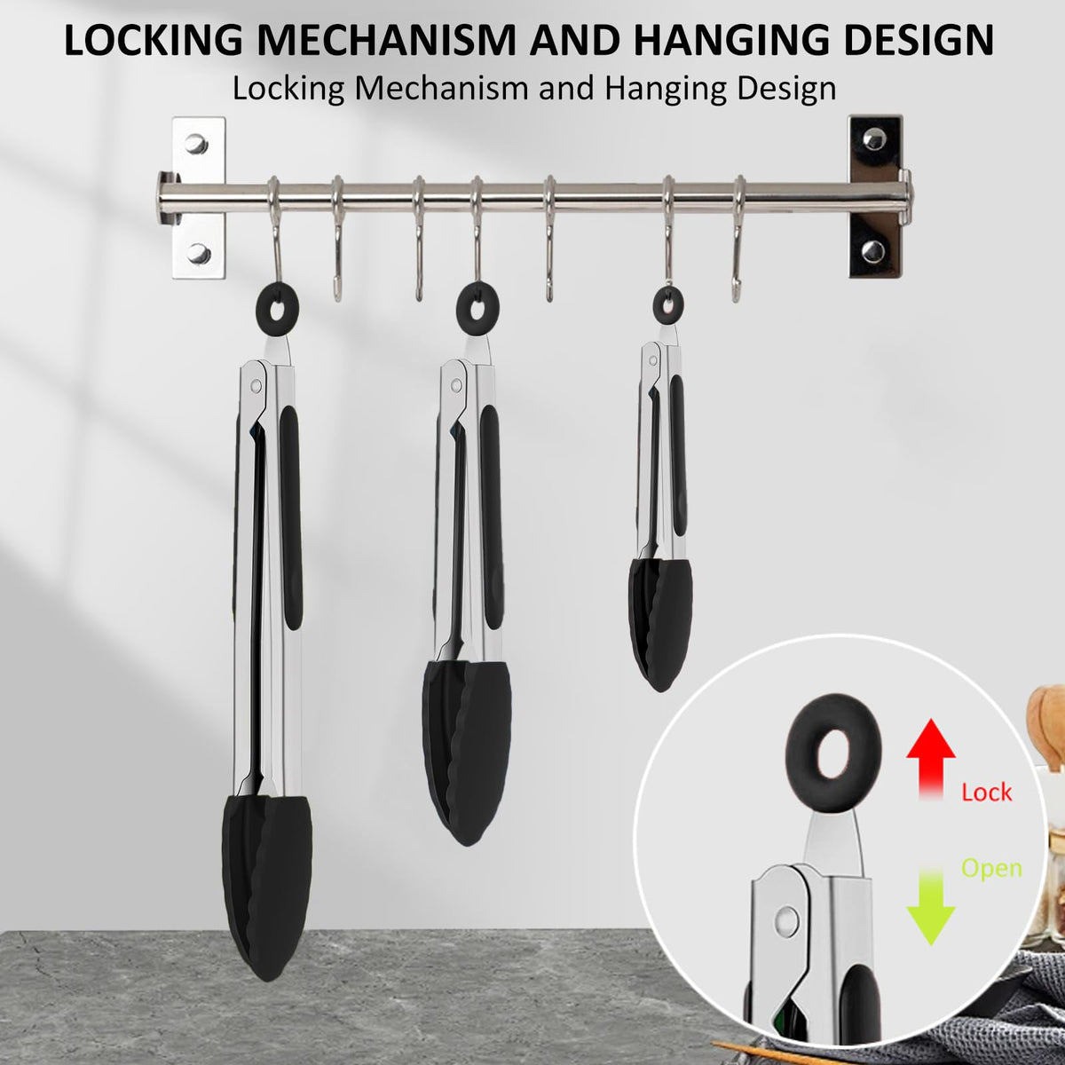 Beieverluck multipurpose kitchen tongs ideal for serving, pasta, and salads