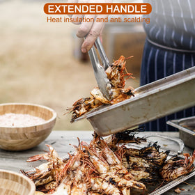 Beieverluck stainless steel tongs are dishwasher safe for easy cleanup