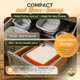 Beigne XL dishwasher-safe tub makes cleanup after grilling effortless.