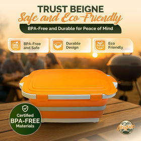 Beigne XL portable tub with ergonomic handles for easy transport.