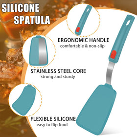 Beijiyi nonstick-safe spatulas are flexible yet strong for flipping