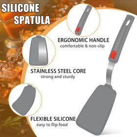 Beijiyi beveled-edge spatula aids smooth sliding under food