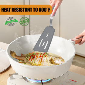 Beijiyi spatula set for heavy foods and precise lifting under kitchen heat