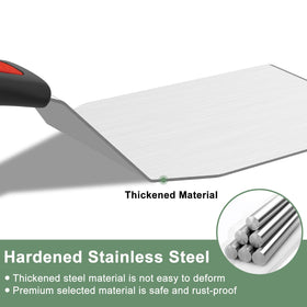 Beijiyi spatula for griddle scraping, heat-resistant silicone handle stays comfortable.