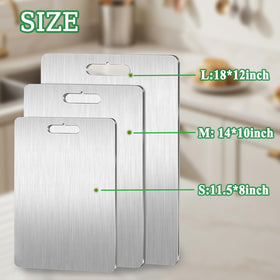 Beikity titanium cutting board ultra-thin edge at 0.06 inches.
