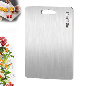 Beikity titanium cutting board front side for fruits and vegetables, easy to clean.