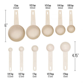 Beille one-half cup measuring cup demonstrates durable, dishwasher-safe design
