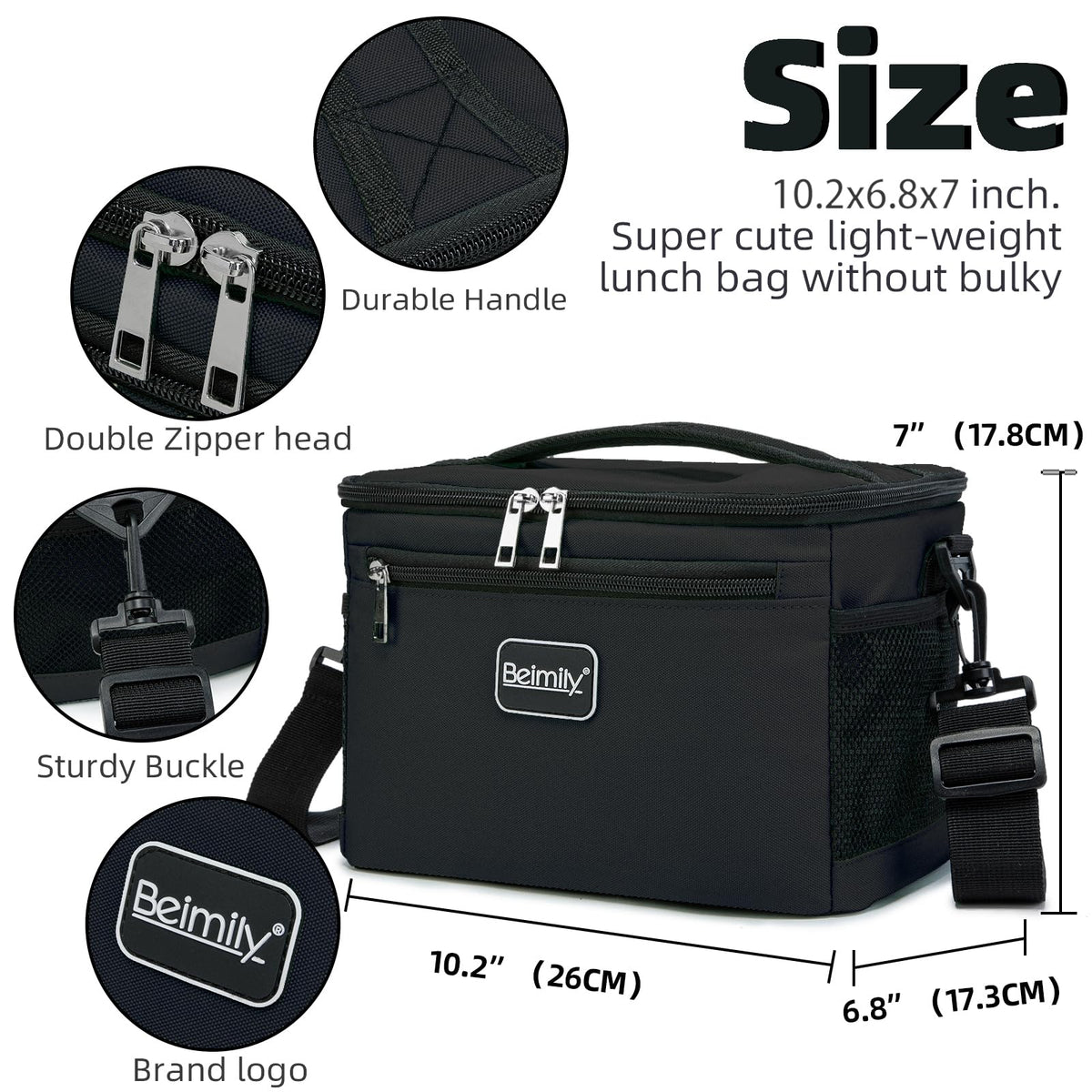 BEIMILY front pocket for napkins and utensils