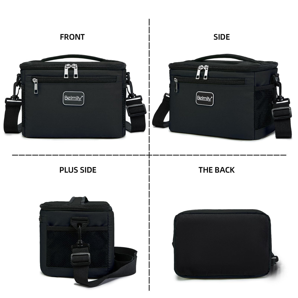 BEIMILY side grid pocket fits water bottles or drinks
