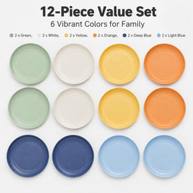BEIUTAO plate on table demonstrates microwave and dishwasher safe convenience.