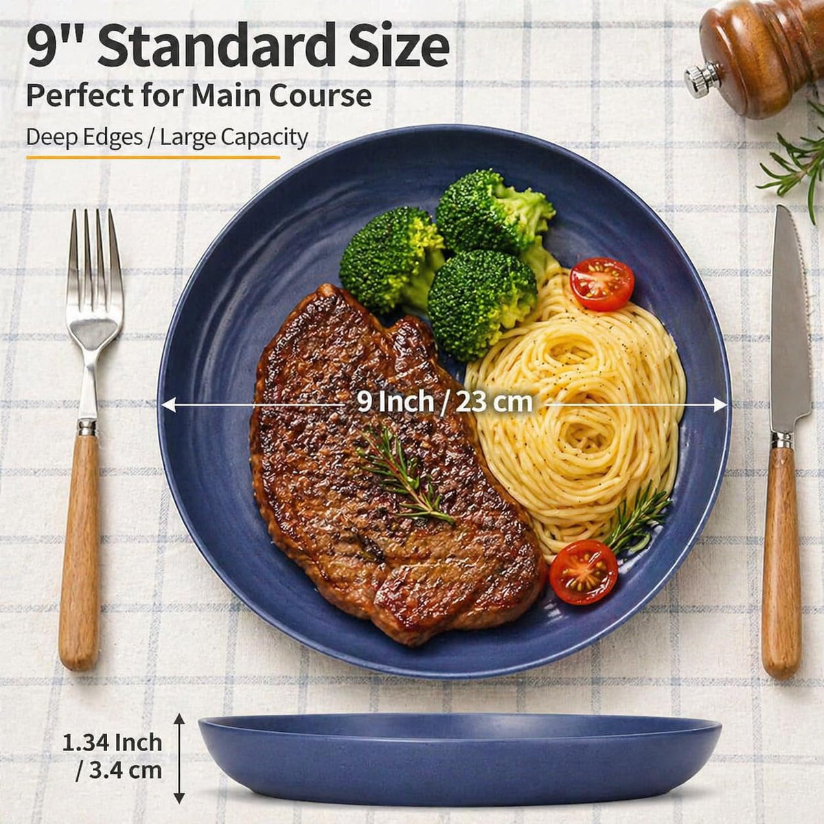 BEIUTAO outdoor picnic setup featuring lightweight plates for camping and travel.