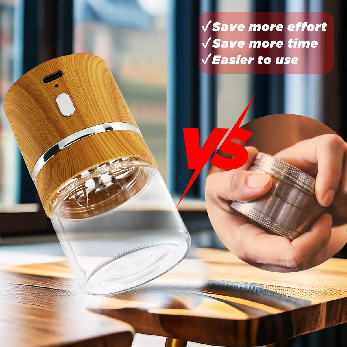 BEIXIFO glass jar pollen catcher highlights dual jar design for storage.