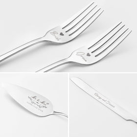 BEKESIN polished stainless steel wedding set adds a refined, timeless look.
