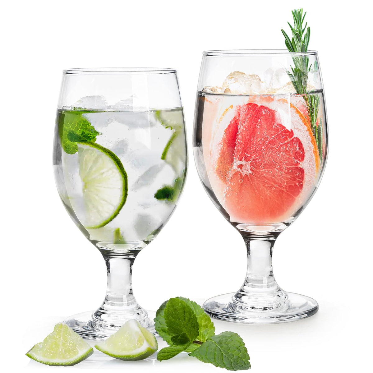 Bekith goblet glasses showcase clear design for effortless everyday serving