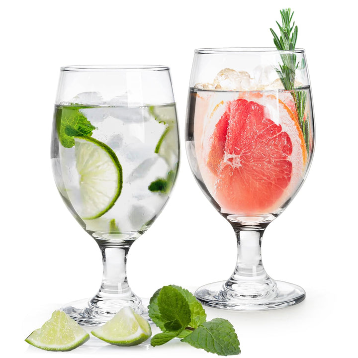Bekith goblet glasses showcase clear design for effortless everyday serving