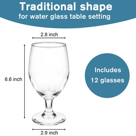 Bekith 13-ounce goblets paired with iced tea and lemonade for entertaining