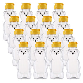Bekith bear-shaped honey bottle set shows 8 oz capacity.