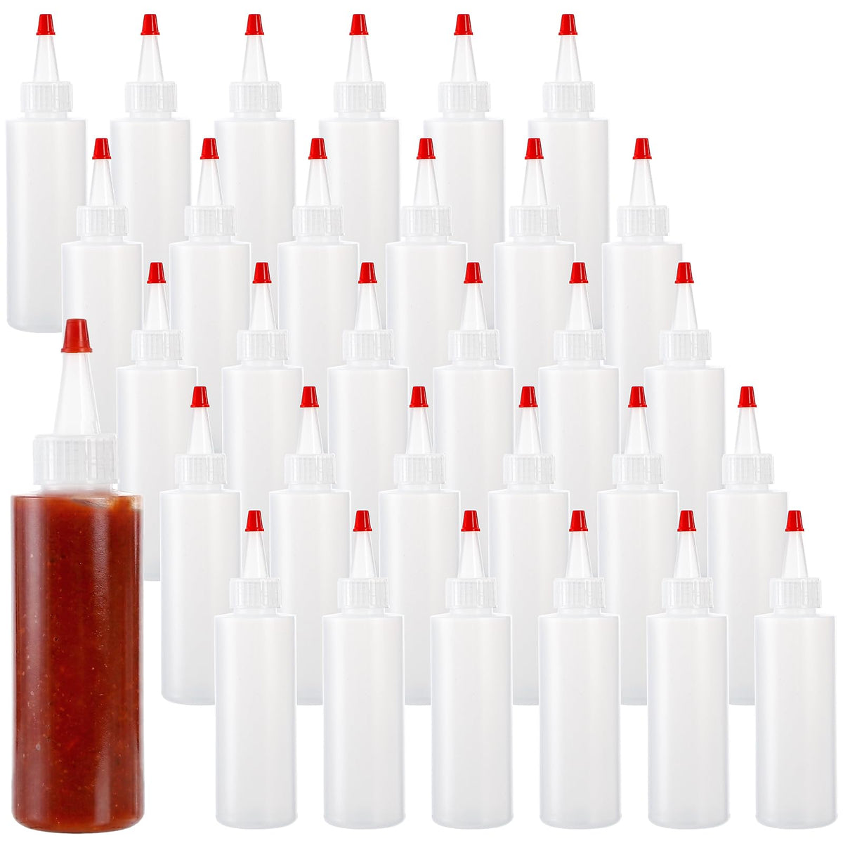 Bekith 30-pack squeeze bottles ready for sauces and dressings