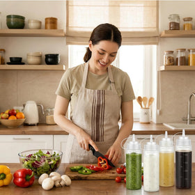 Bekith bottles feature discrete measurements for accurate ingredient additions