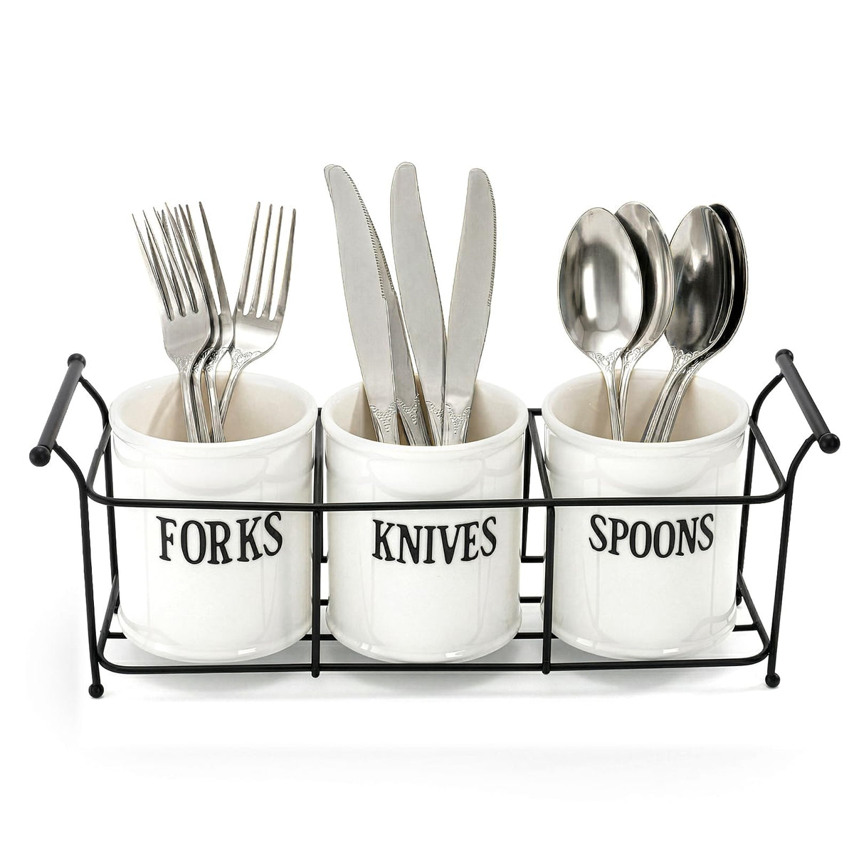 Bekith fork holder stores forks neatly for easy buffet access.