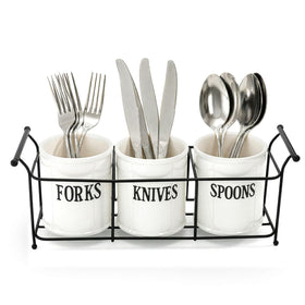 Bekith fork holder stores forks neatly for easy buffet access.