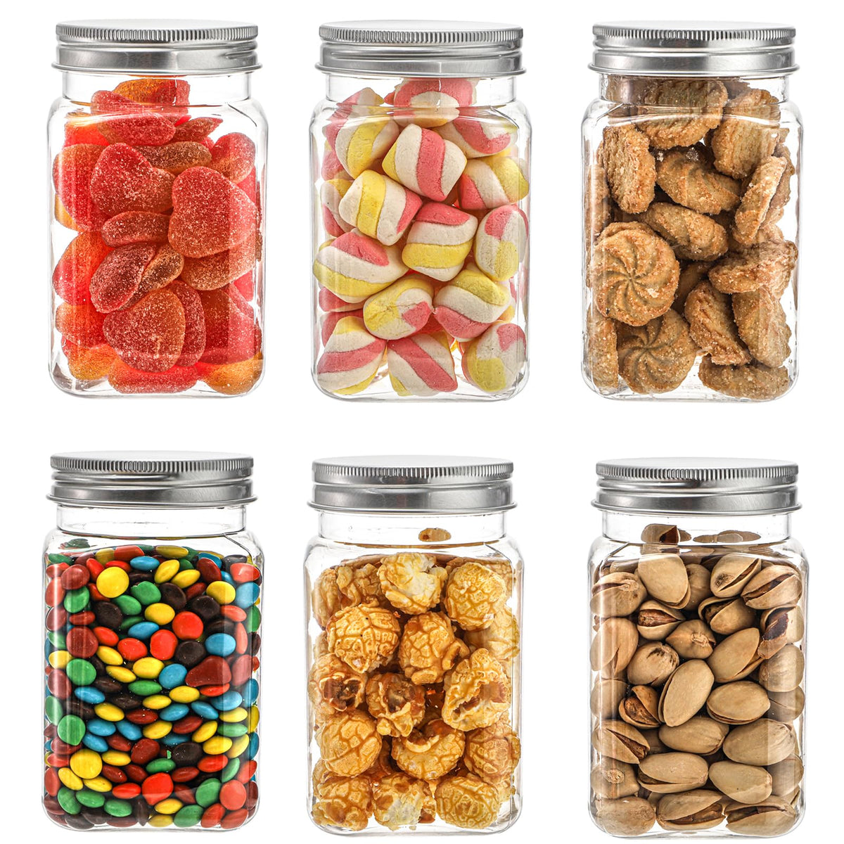 Bekith jars filled with dry foods demonstrate practical storage and visibility