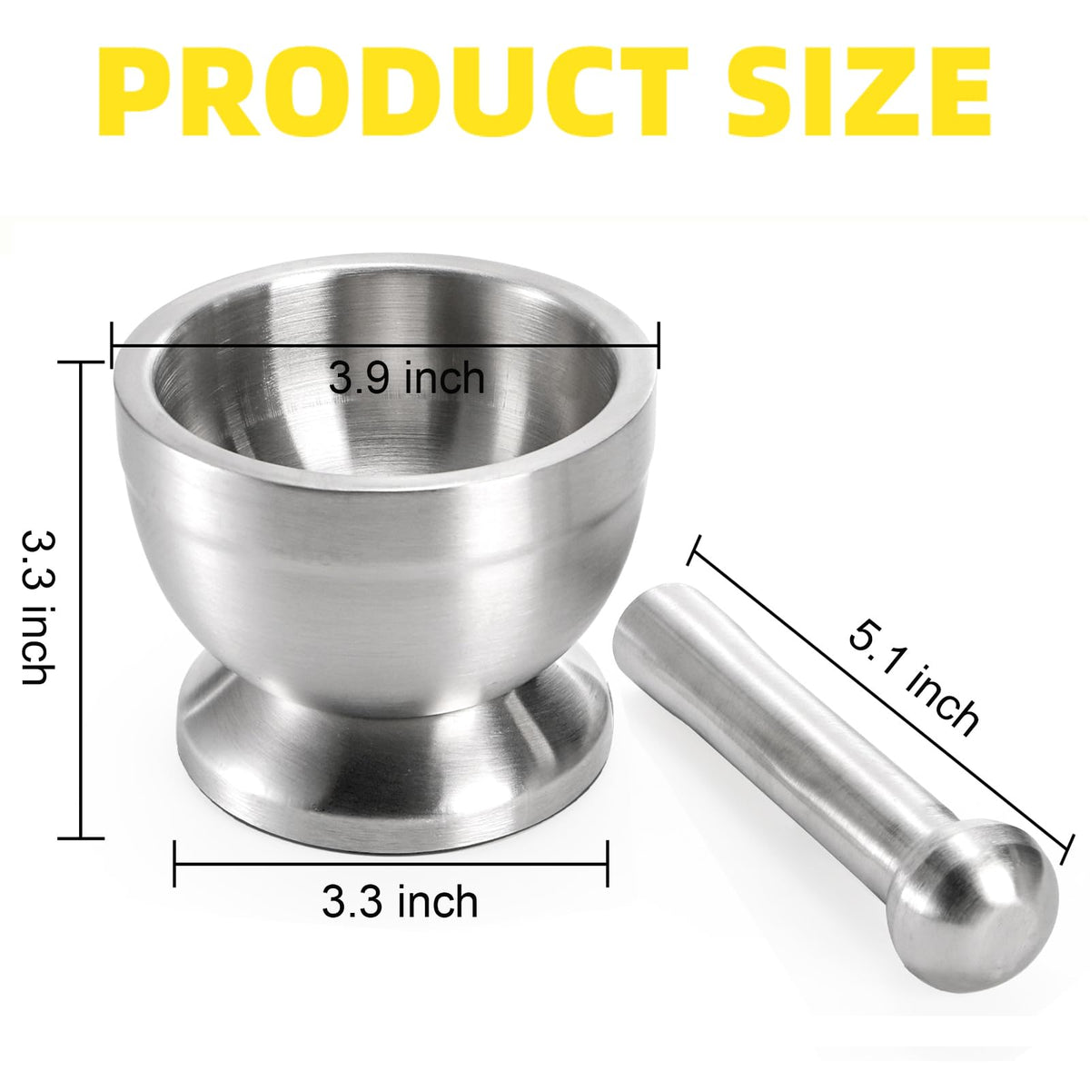 Bekith pestle with comfortable grip for steady grinding.