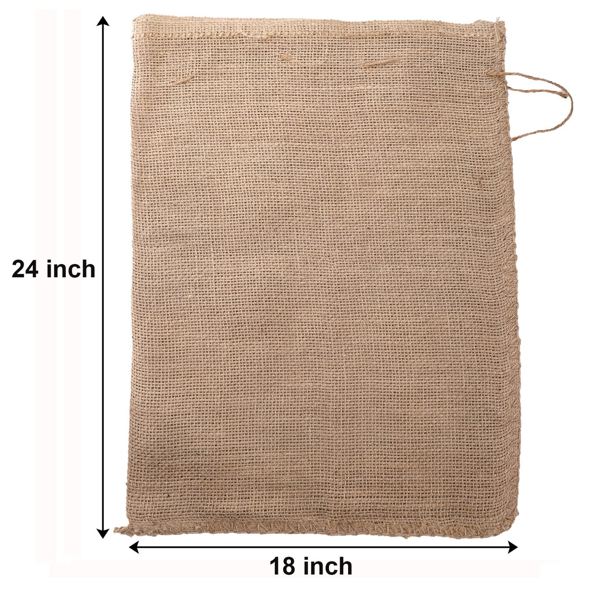 Bekith natural jute bag showing breathable fabric ideal for plant grow bags.