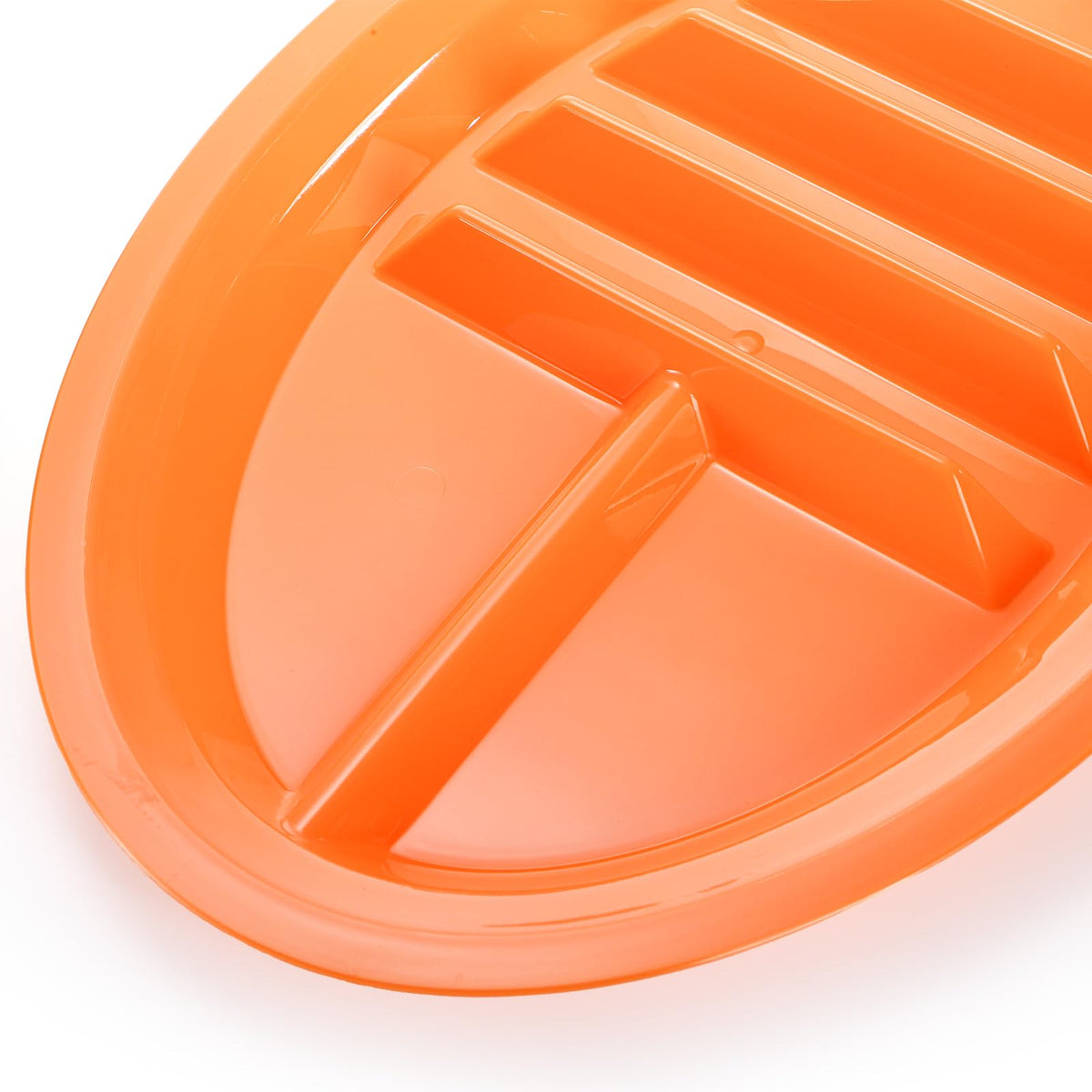 Bekith stackable taco plates save kitchen space when not in use.